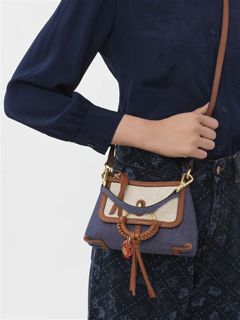 see by chloé mini joan bag|see by chloe denim bag.